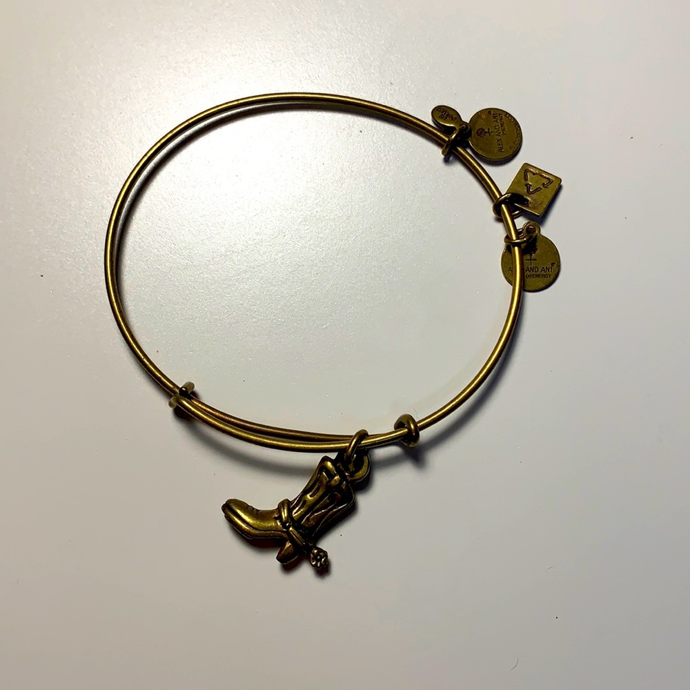 Alex and Ani Boot with Spur Bracelet